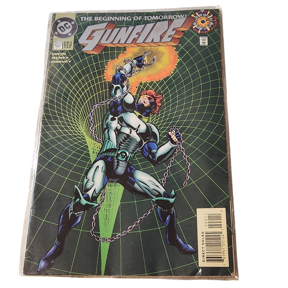 Vintage 1994 DC Comics Sunfire #0 The Beginning of Tomorrow Comic Book‎ Oct 94